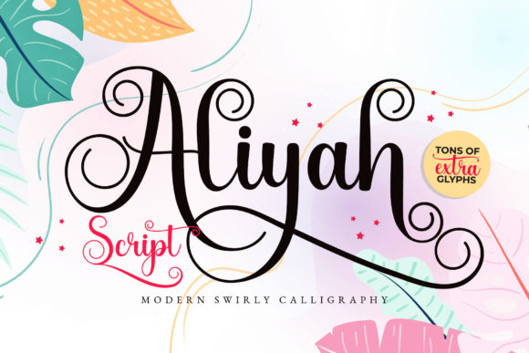 Aliyah Script: Elegant Font for Craft Creations