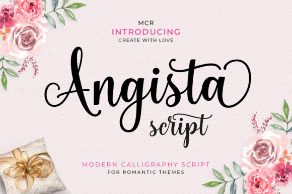 Angista Script: Elegant Display Font