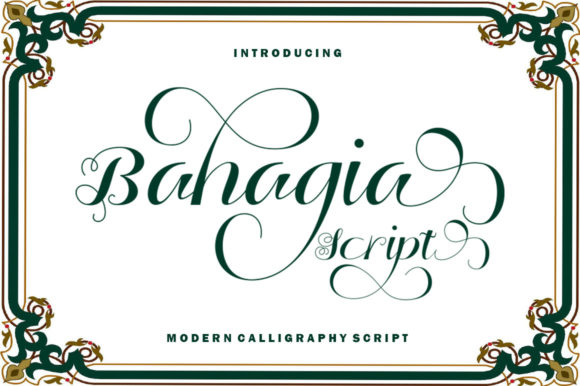 Bahagia Script: A Dazzling Display Font