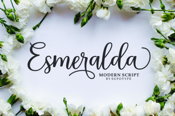 Esmeralda Script Font for Web Design