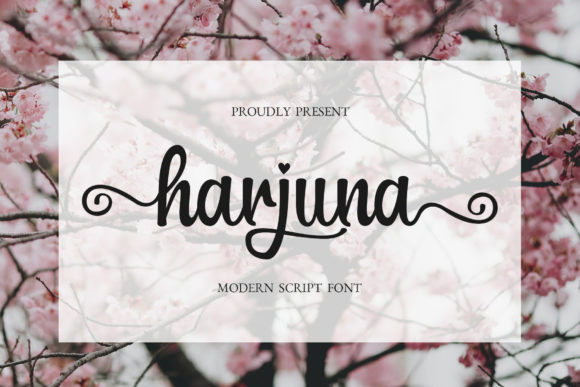 Harjuna Script: A Stylish Font for Campaigns