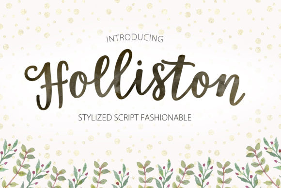 Holliston Script: A Sweet Typeface for Crafters
