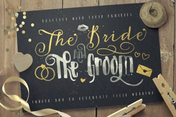 Just Married Font for Creative Projects