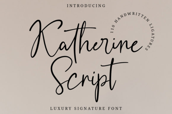 Katherine Script: Elegant Font for Business