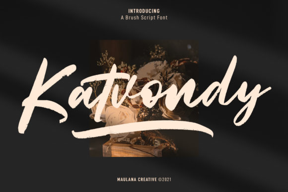 Katvondy Marker Brush Script: A Handwritten Font with Personality