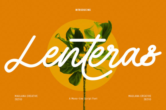 Lenteras Monoline Script: A Vintage Font for Business Branding