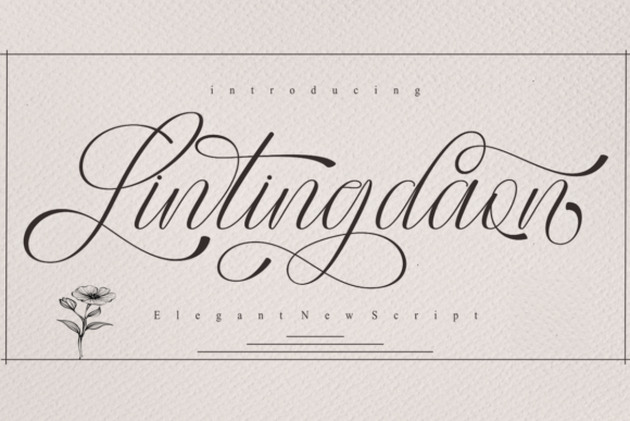 Lintingdaon Script: A Elegant Font for Editorial Design