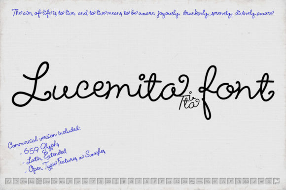 Lucemita Script: A Handwritten Font for Crafters