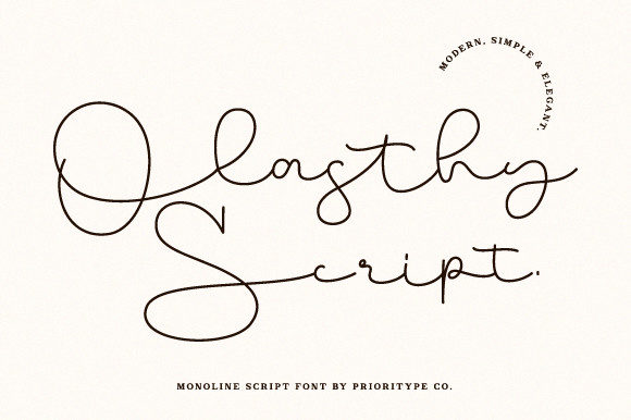 Olasthy Script: Elegant Handwritten Font