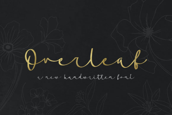 Overleaf Script: Elegant Font for Craft Creations