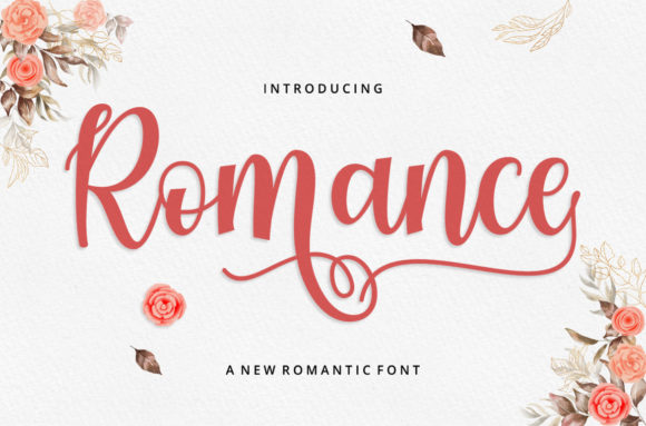 Romance Script Font for Web Design