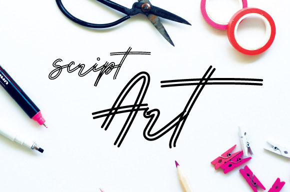 Script Art Font for Web Design