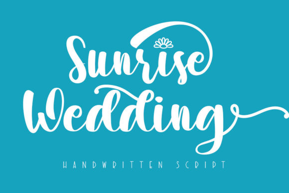 Sunrise Wedding Font for Creative Marketing